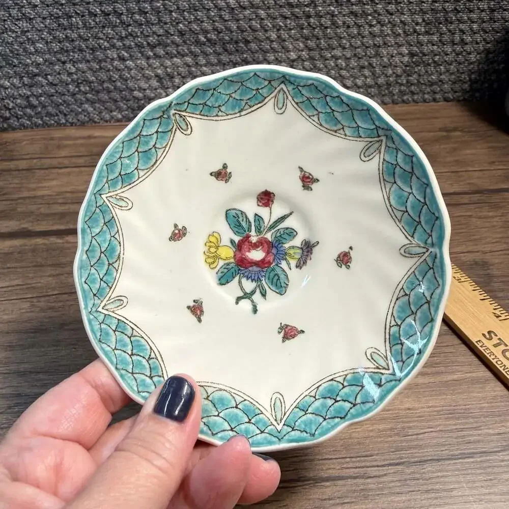 Royal Doulton Lowestoft Bouquet #D6023 China Saucer c.1940-1948 REPLACEMENT